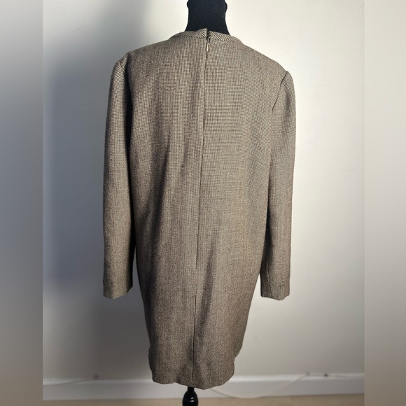 MARTHA Vintage Tweed Wool Long Sleeve Three Button Closure Dress Women’s Size 8 - Picture 6 of 16